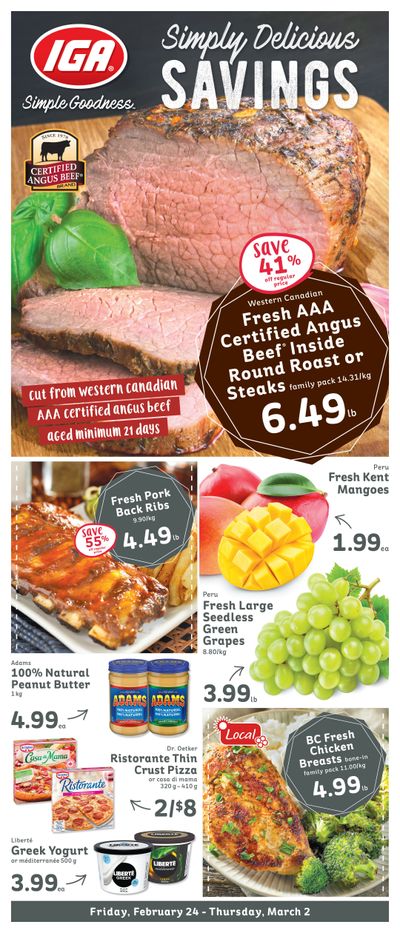 IGA Stores of BC Flyer February 24 to March 2