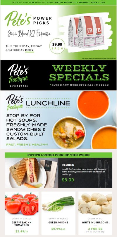 Pete's Fine Foods Flyer February 23 to March 1