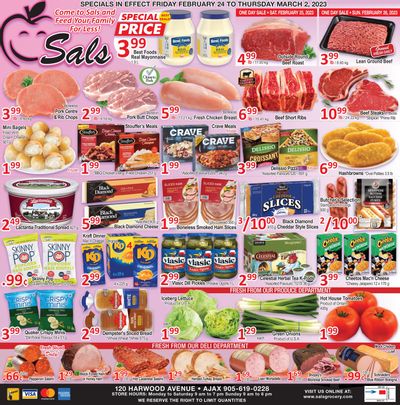 Sal's Grocery Flyer February 24 to March 2