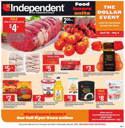 Independent Grocer (Atlantic) Flyer April 30 to May 6
