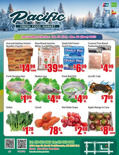 Pacific Fresh Food Market (North York) Flyer February 24 to March 2