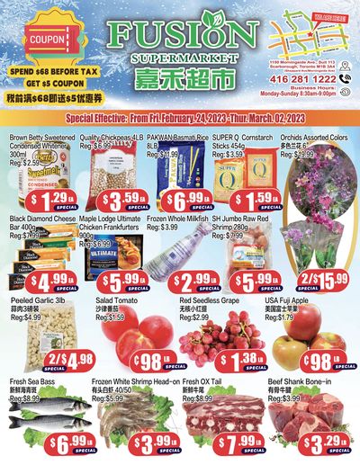 Fusion Supermarket Flyer February 24 to March 2