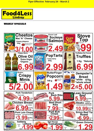Food 4 Less (Lindsay) Flyer February 24 to March 2