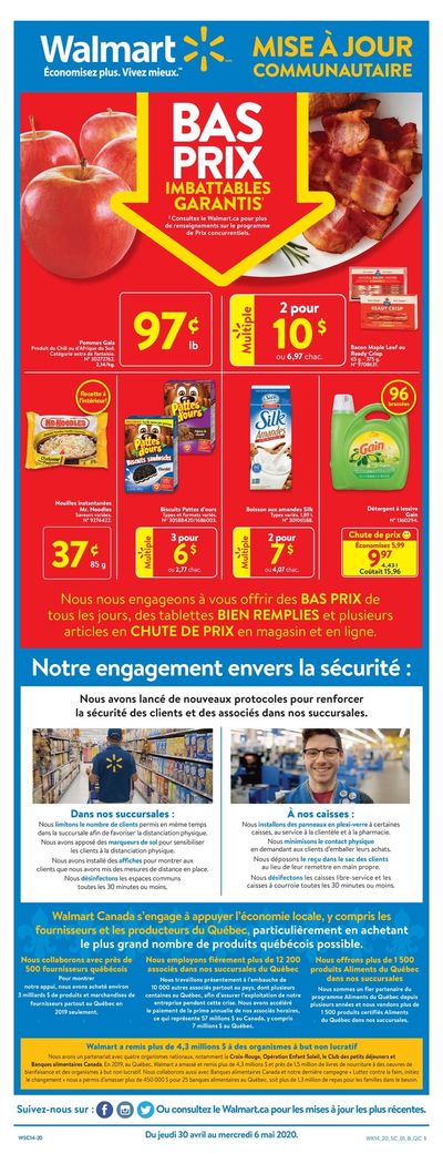 Walmart (QC) Flyer April 30 to May 6