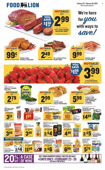 Food Lion (NC) Weekly Ad Flyer Specials February 22 to February 28, 2023