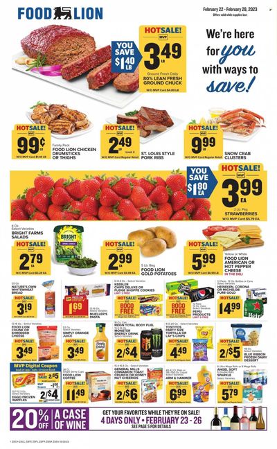Food Lion (SC) Weekly Ad Flyer Specials February 22 to February 28, 2023