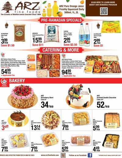 Arz Fine Foods Flyer February 24 to March 2