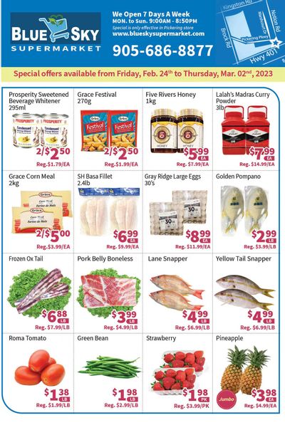 Blue Sky Supermarket (Pickering) Flyer February 24 to March 2