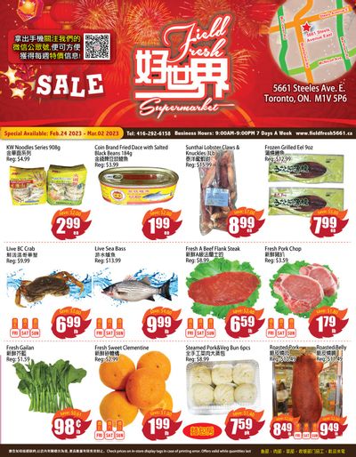 Field Fresh Supermarket Flyer February 24 to March 2