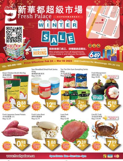 Fresh Palace Supermarket Flyer February 24 to March 2
