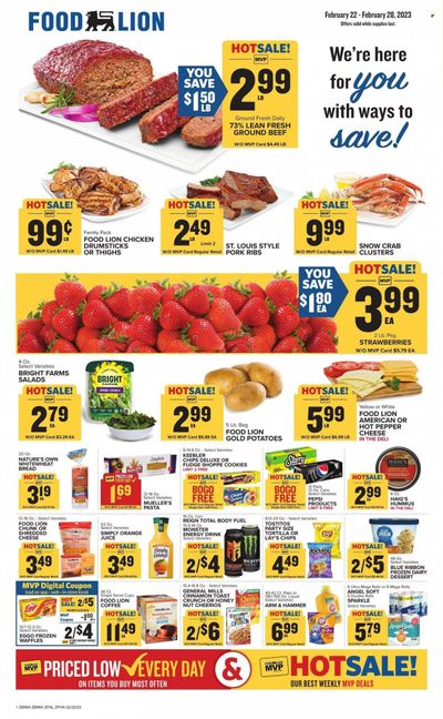 Food Lion (MD) Weekly Ad Flyer Specials February 22 to February 28, 2023
