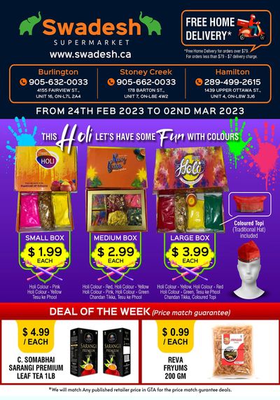 Swadesh Supermarket Flyer February 24 to March 2