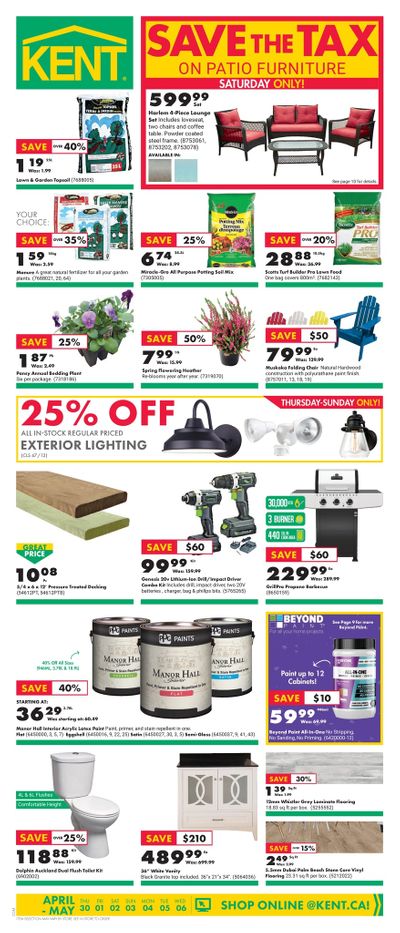 Kent Building Supplies Flyer April 30 to May 6