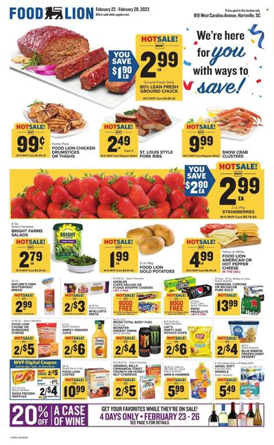 Food Lion (SC) Weekly Ad Flyer Specials February 22 to February 28, 2023