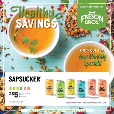 Freson Bros. Healthy Savings Flyer February 24 to March 30