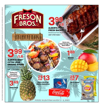 Freson Bros. Flyer March 3 to 9