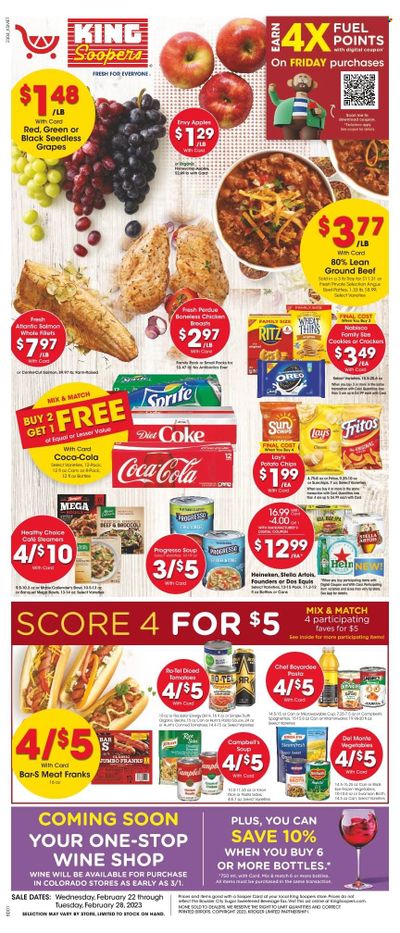 King Soopers (CO) Weekly Ad Flyer Specials February 22 to February 28, 2023