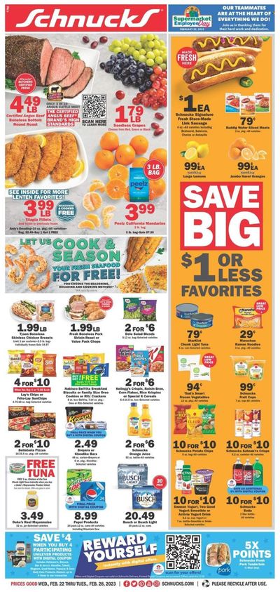 Schnucks (IA, IL, IN, MO) Weekly Ad Flyer Specials February 22 to February 28, 2023