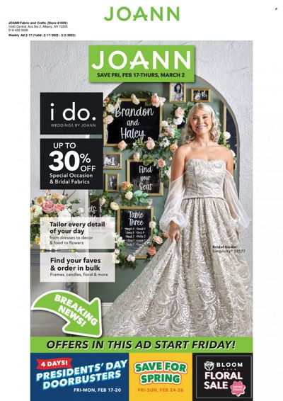 JOANN Weekly Ad Flyer Specials February 17 to March 2, 2023