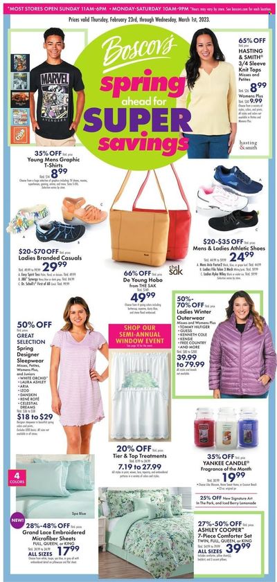 Boscov's (CT, DE, MD, NJ, NY, PA) Weekly Ad Flyer Specials February 23 to March 1, 2023