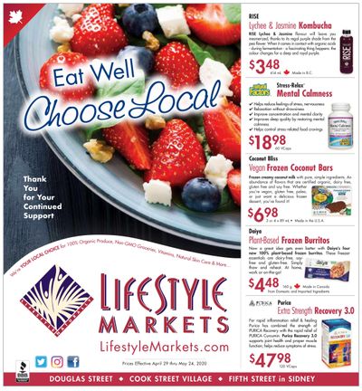 Lifestyle Markets Flyer April 29 to May 24