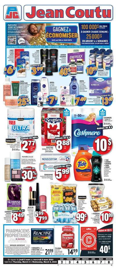 Jean Coutu (QC) Flyer March 2 to 8