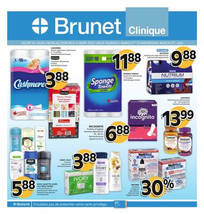 Brunet Clinique Flyer March 2 to 15