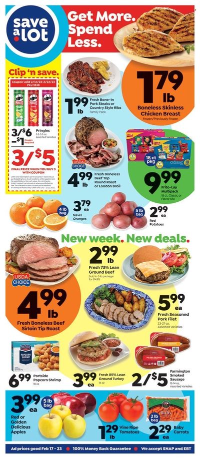 Save a Lot (ME) Weekly Ad Flyer Specials February 17 to February 23, 2023
