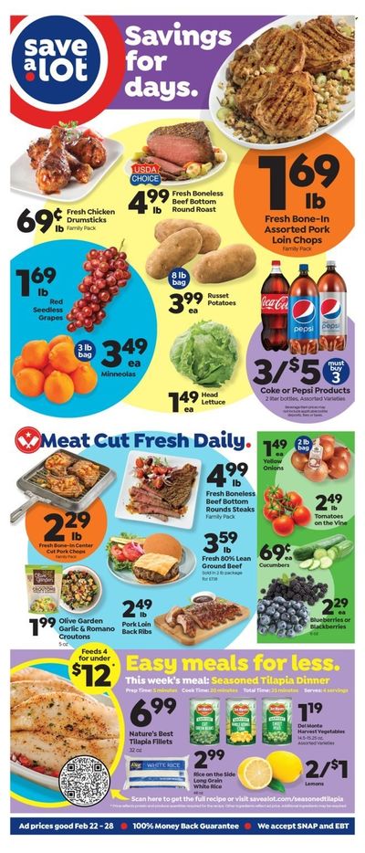 Save a Lot (FL) Weekly Ad Flyer Specials February 22 to February 28, 2023