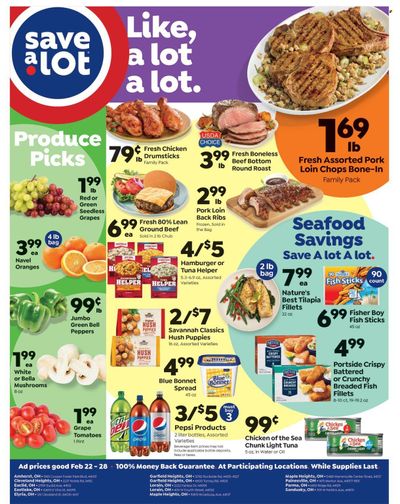 Save a Lot (FL, IL, OH, TX, WI) Weekly Ad Flyer Specials February 22 to February 28, 2023