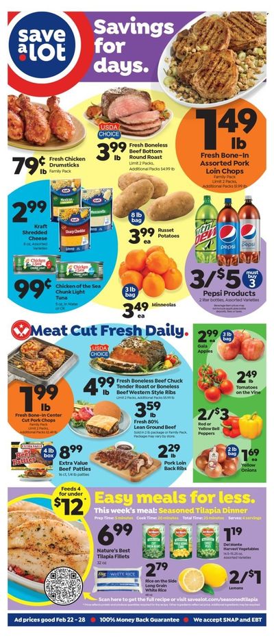 Save a Lot (MO) Weekly Ad Flyer Specials February 22 to February 28, 2023