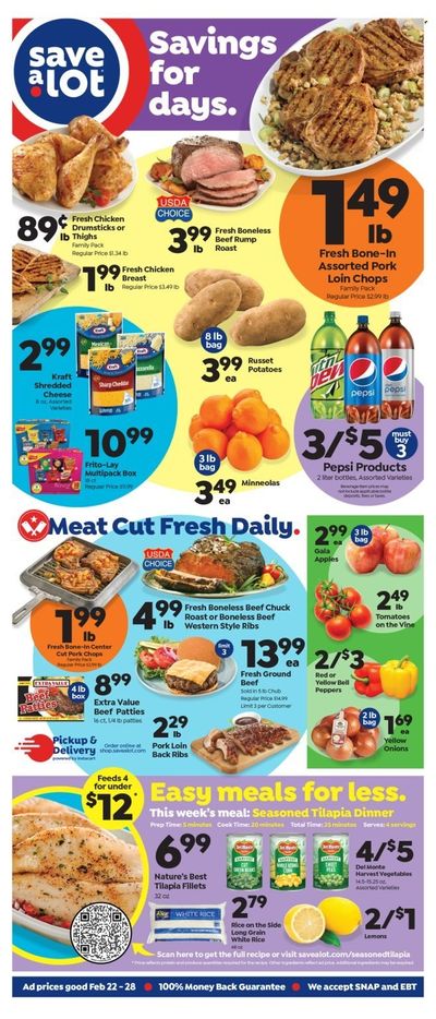 Save a Lot (KS, MO) Weekly Ad Flyer Specials February 22 to February 28, 2023