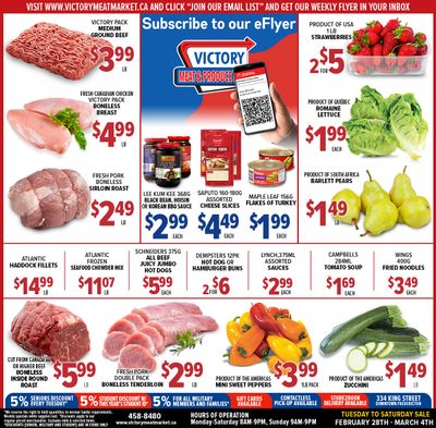 Victory Meat Market Flyer February 28 to March 4