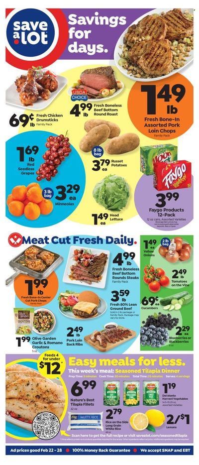 Save a Lot (MS) Weekly Ad Flyer Specials February 22 to February 28, 2023