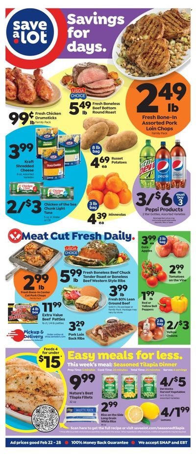 Save a Lot (NY) Weekly Ad Flyer Specials February 22 to February 28, 2023