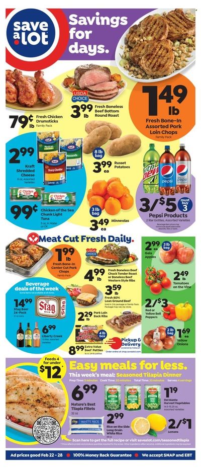 Save a Lot (IL) Weekly Ad Flyer Specials February 22 to February 28, 2023