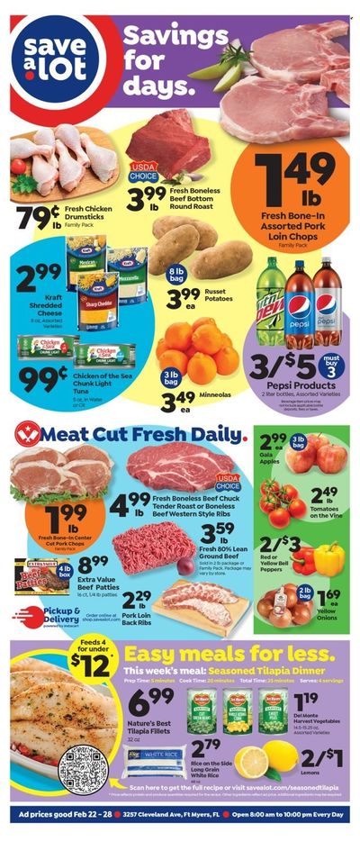 Save a Lot (FL) Weekly Ad Flyer Specials February 22 to February 28, 2023