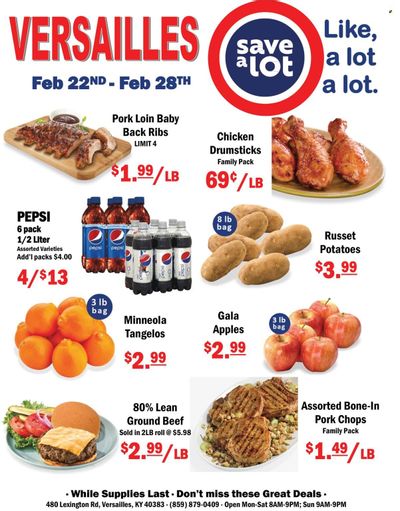 Save a Lot (KY) Weekly Ad Flyer Specials February 22 to February 28, 2023