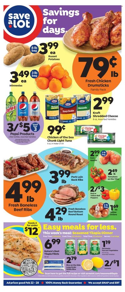 Save a Lot (TN) Weekly Ad Flyer Specials February 22 to February 28, 2023