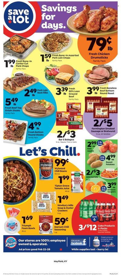 Save a Lot (KY) Weekly Ad Flyer Specials February 22 to February 28, 2023 Save a Lot (KY) Weekly Ad Flyer Specials February 22 to February 28, 2023