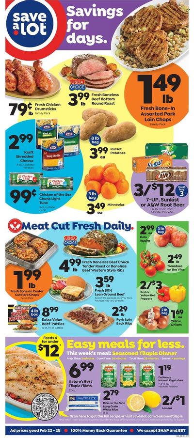 Save a Lot (MO) Weekly Ad Flyer Specials February 22 to February 28, 2023