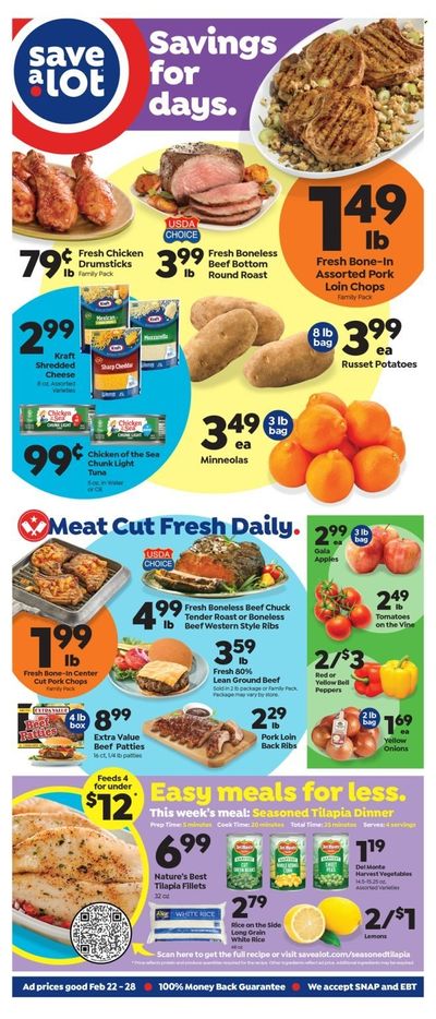 Save a Lot (MS) Weekly Ad Flyer Specials February 22 to February 28, 2023