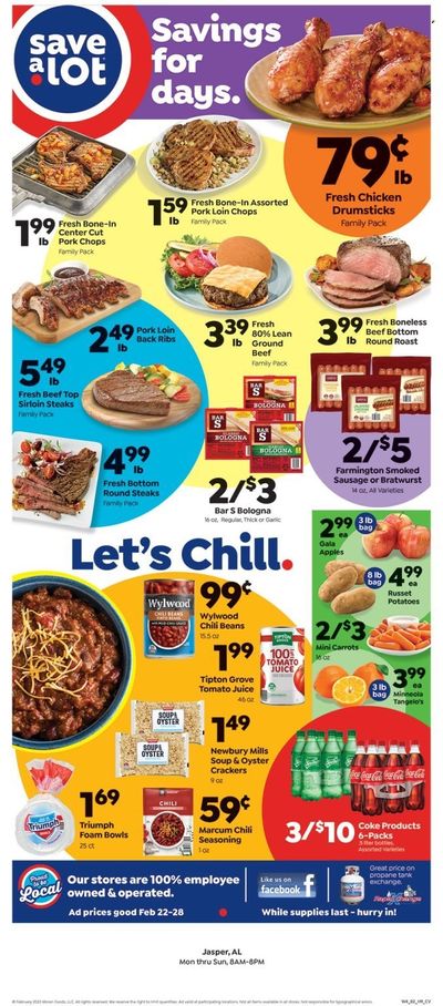 Save a Lot (AL) Weekly Ad Flyer Specials February 22 to February 28, 2023