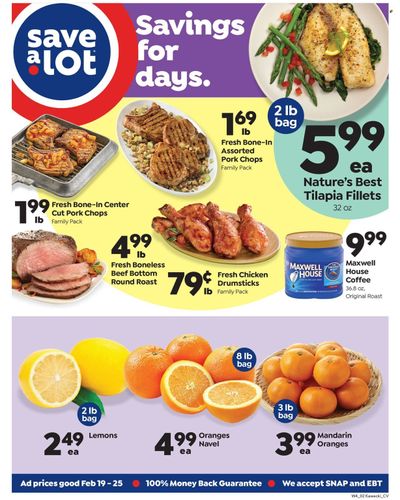 Save a Lot (OH, PA) Weekly Ad Flyer Specials February 19 to February 25, 2023