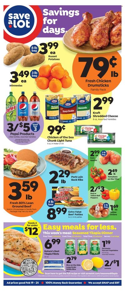 Save a Lot (WI) Weekly Ad Flyer Specials February 19 to February 25, 2023