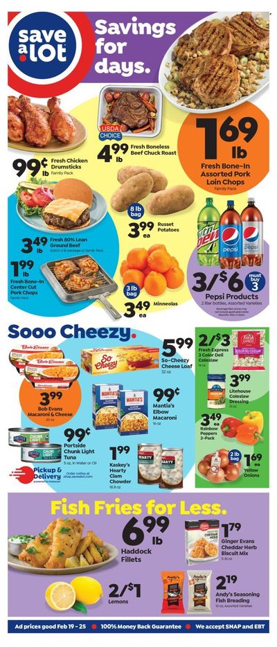 Save a Lot (NY) Weekly Ad Flyer Specials February 19 to February 25, 2023