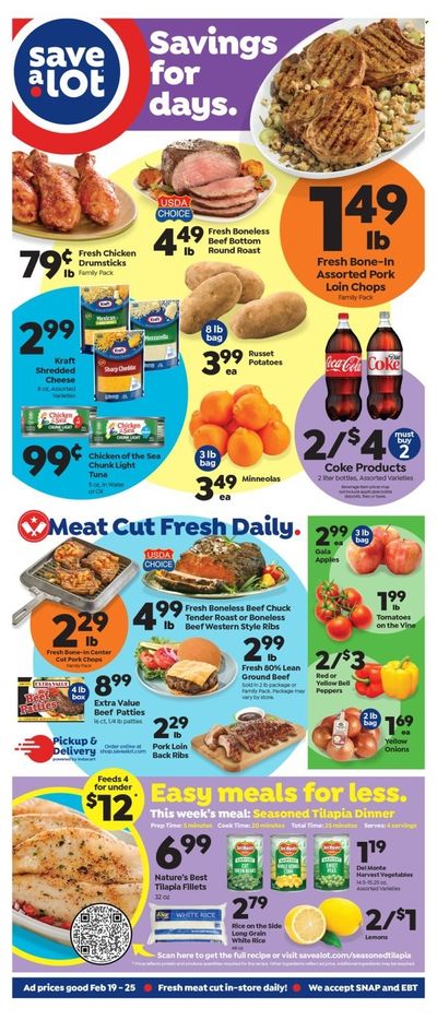 Save a Lot (NY) Weekly Ad Flyer Specials February 19 to February 25, 2023
