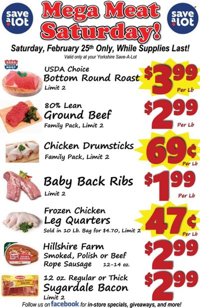 Save a Lot (NY) Weekly Ad Flyer Specials February 19 to February 25, 2023