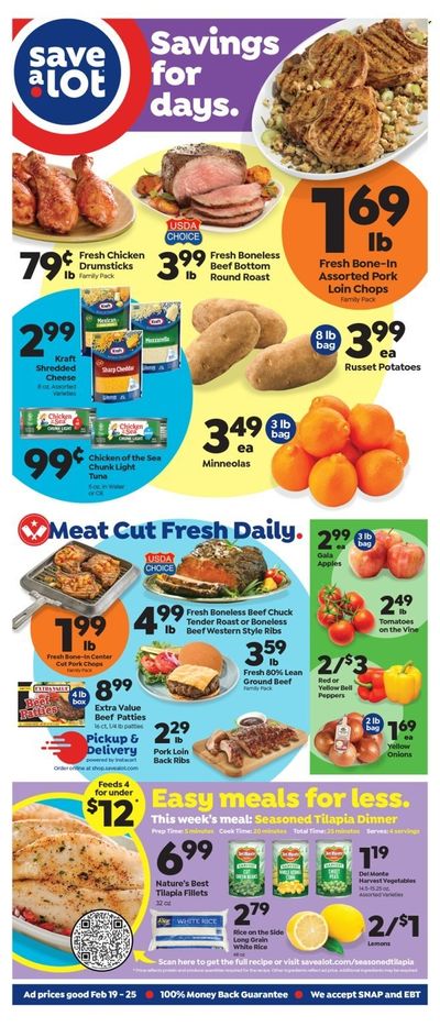 Save a Lot (NY) Weekly Ad Flyer Specials February 19 to February 25, 2023