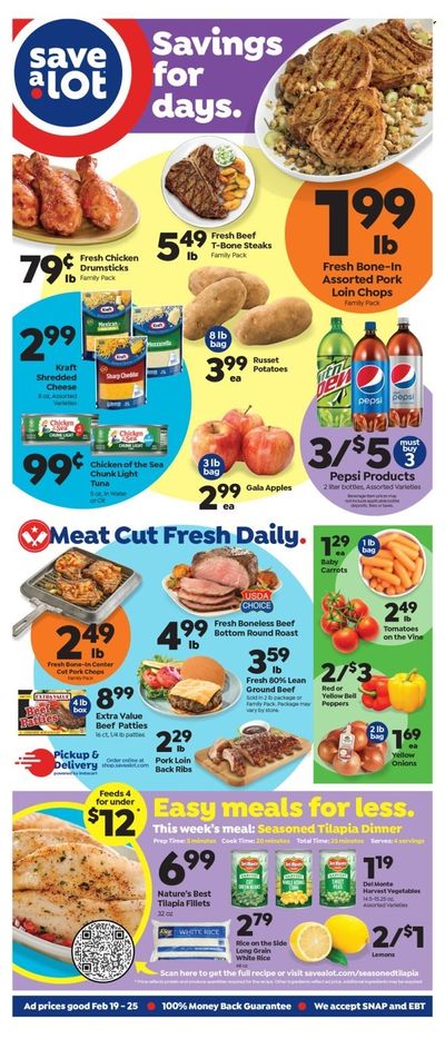 Save a Lot (MI) Weekly Ad Flyer Specials February 19 to February 25, 2023